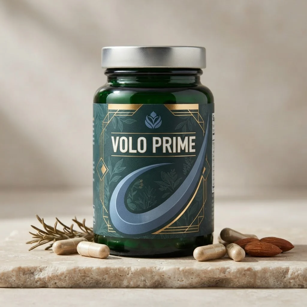 Volo Prime supplement bottle with capsules